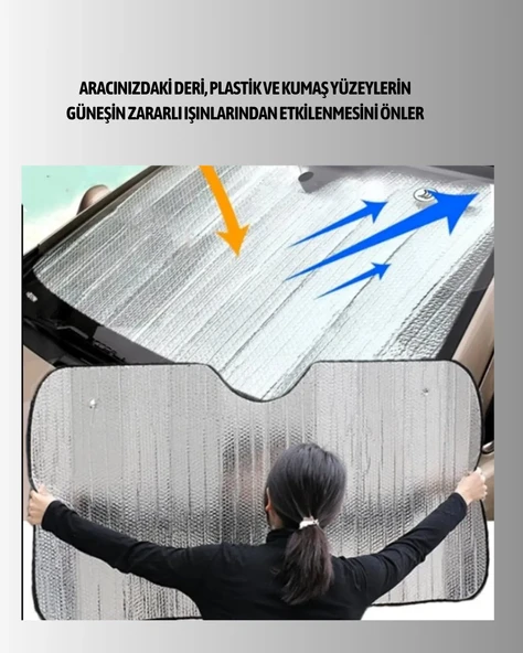 Sünger İzolasyonlu Katlanabilir Güneşlik - Resim 3