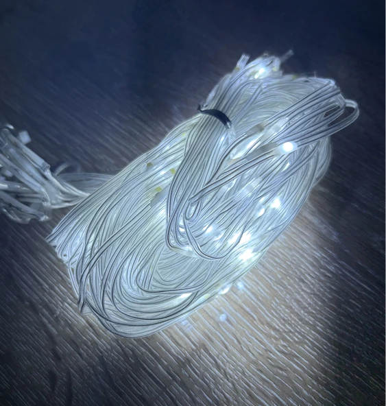 2x2 Perde 192 LED Beyaz Işık - 8 Fonksiyonlu ürün görseli 1