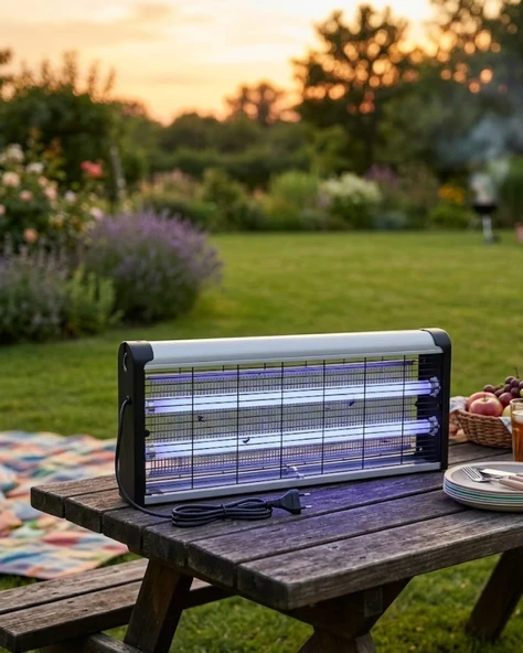 Taşınabilir Elektrikli Sinek Öldürücü 10W Askılı UV Haşere Lambası ürün görseli 1
