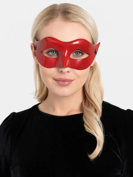 Kırmızı Renk Masquerade Kostüm Partisi Venedik Balo Maskesi ürün görseli 1