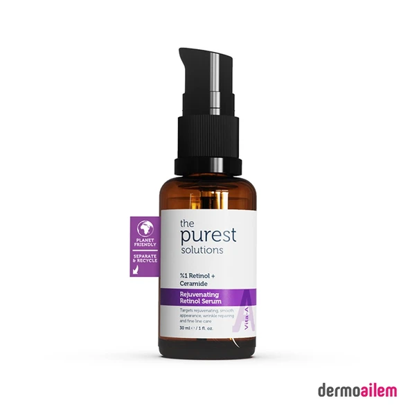 The Purest Solutions Vita-a Serum 1% Retinol + Ceramide 30 Ml Onarıcı & Besleyici Retinol Serum ürün görseli 1