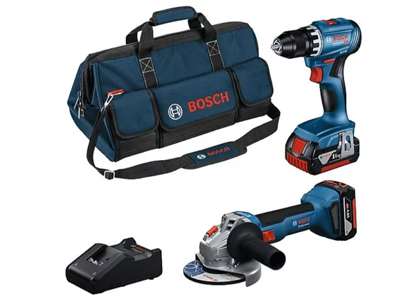 Bosch Kombo Set 18VKitGSR+GWS+2x4.0Ah+GAL ürün görseli 1