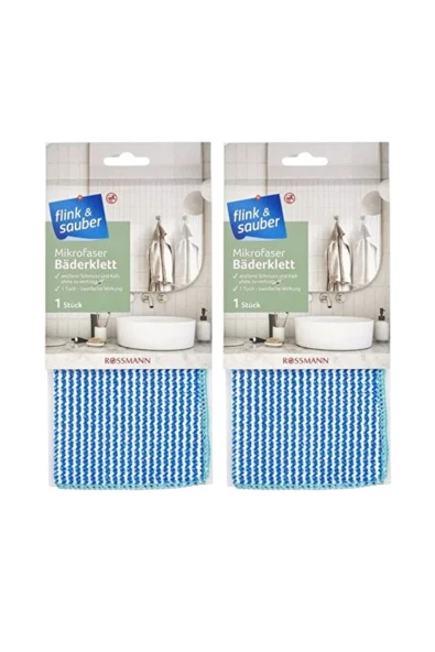 Mikrofiber Banyo Temizlik Bezi, Tekli 2'li ürün görseli 1