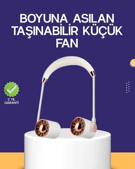 Katlanabilir Asılabilir Mini Fan USB Şarjlı 3 Kademeli Sessiz ürün görseli 1
