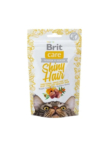 Brit Care Snack Shiny Hair Kedi Tüy Bakım Ödül Maması 50 gr ürün görseli 1