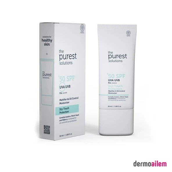 The Purest Solutions Spf 50+ Faktör Dry-Touch Protection Yağlı Ciltler Için Mat Bitişli Güneş Kremi ürün görseli 1