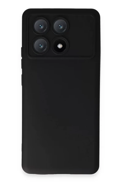 Newface Xiaomi Poco X6 Pro Kılıf Nano içi Kadife Silikon - Siyah ürün görseli 1