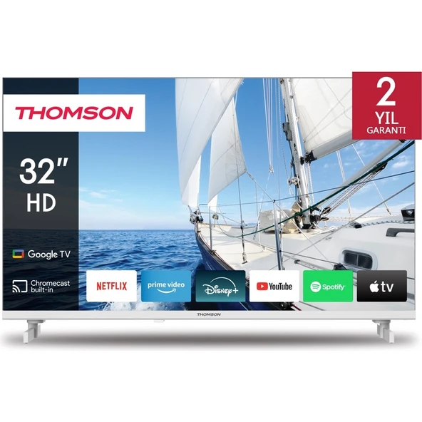 THOMSON 32HG2S14W 32" 80 Ekran Uydu Alıcılı HD Google Smart LED TV ürün görseli 1