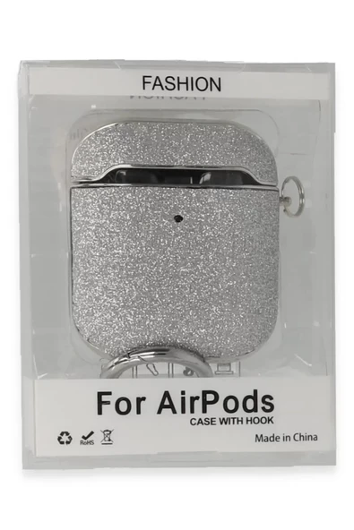 Newface Apple Airpods 2 (2.nesil) Spell Simli Kılıf - Gümüş ürün görseli 1