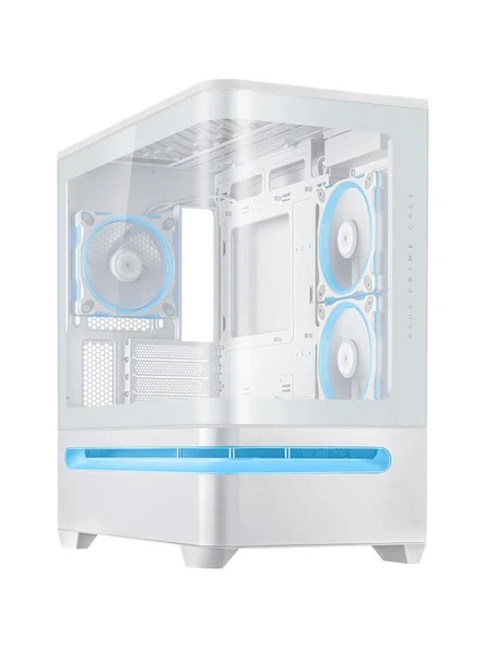 Asus Prime AP202 ARGB Fansız Beyaz Micro ATX Oyuncu Kasası - TESHİR ürün görseli 1