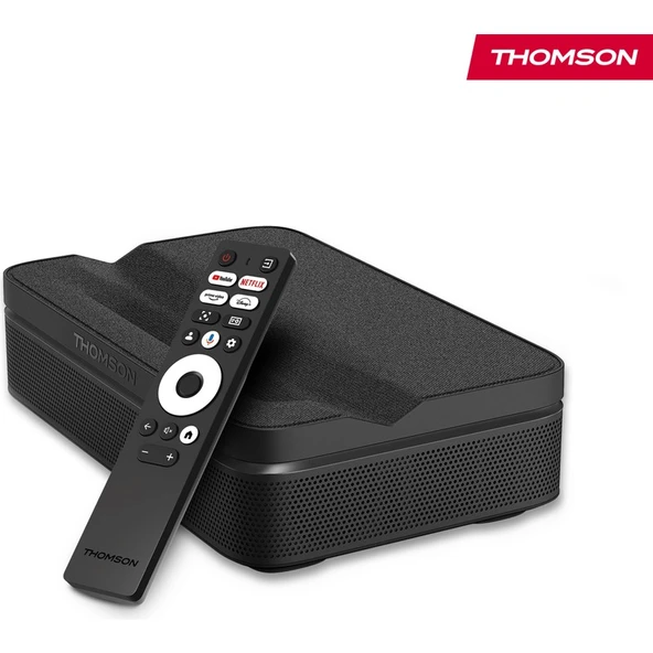 Thomson Sirius Laser Full HD 4K Destekli 100" Dahili Bataryalı Taşınabilir Projeksiyon Cihazı Google Tv Sertifikalı 600 Ansı Lumen - PG55B ürün görseli 1