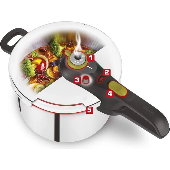 TEFAL Sensor Düdüklü Tencere 6 Litre - Resim 4