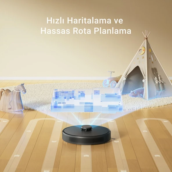Dreame D9 Max Gen 2 Robot Süpürge Siyah - Resim 7