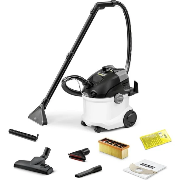 Karcher SE 5 halı ve koltuk temizleme makinesi, güçlü emiş gücüyle derinlemesine hijyenik temizlik sağlar ürün görseli 1