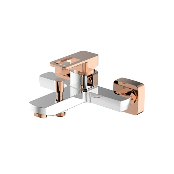 SALVO PLUS COLOURS - Banyo Bataryası - Krome - Rose Gold ürün görseli 1