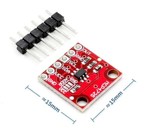 MCP4725 I2C Dijital Analog Çevirici DAC Breakout Modülü 12-Bit ürün görseli 1