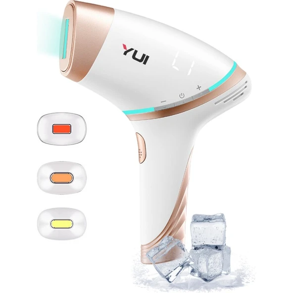 Yui IPLV15 Pro Vücut -Yüz- Bikini Başlıklı Ağrısız Otomatik ve Manuel Atım Buz Lazer Epilasyon Cihazı ürün görseli 1
