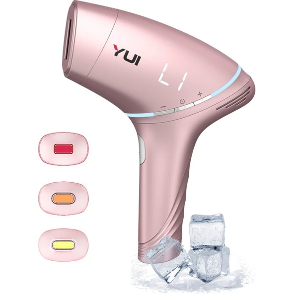 Yui IPLV15 Pro Vücut -Yüz- Bikini Başlıklı Ağrısız Otomatik ve Manuel Atım Buz Lazer Epilasyon Cihazı ürün görseli 1