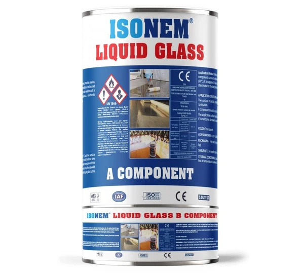 İsonem LiQuid Glass Şeffaf Parlak Su İzolasyonu 4 Kg ürün görseli 1