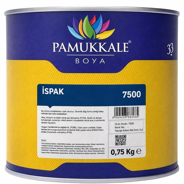 Pamukkale İspak Nikotin,Yağ,İs,Rutubet,Mürekkep,Ruj Leke Örtücü 750 Gr ürün görseli 1
