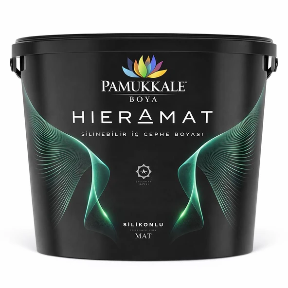 Pamukkale HieraMat Silikonlu Silinebilir İç Cephe Boyası 7.5 Lt ürün görseli 1