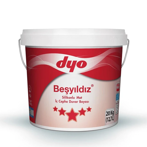 Dyo Beşyıldız Silikonlu Mat İç Cephe Boyası 20 Kg ürün görseli 1