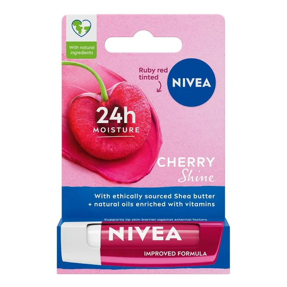 Nivea Dudak Bakım Kremi Cherry Shine 4,8 gr 1 Adet ürün görseli 1