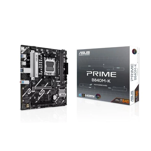 ASUS PRIME B840M-K B840 DDR5 (Vga Yok) GLan 2.5G ATX HD M2 AM5 AMD Anakart ürün görseli 1