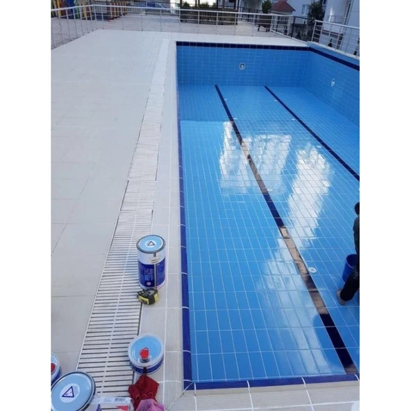 İsonem Pool Havuz Boyası 4.5 Kg Mavi - Resim 3