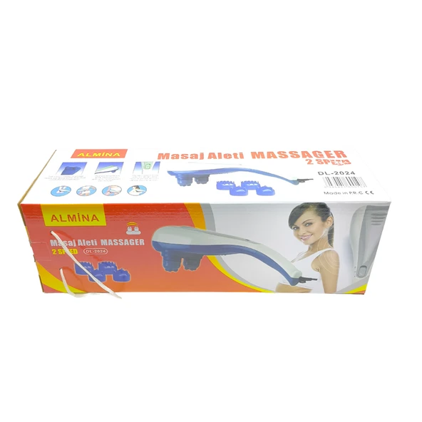 Almina DL-2024 Çift Başlıklı 2 Kademeli Ergonomik El Masaj Aleti ürün görseli 1