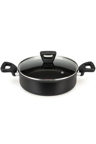 Tefal Titanium 3X Force 24 cm Kapaklı Kısa Tencere ürün görseli 1