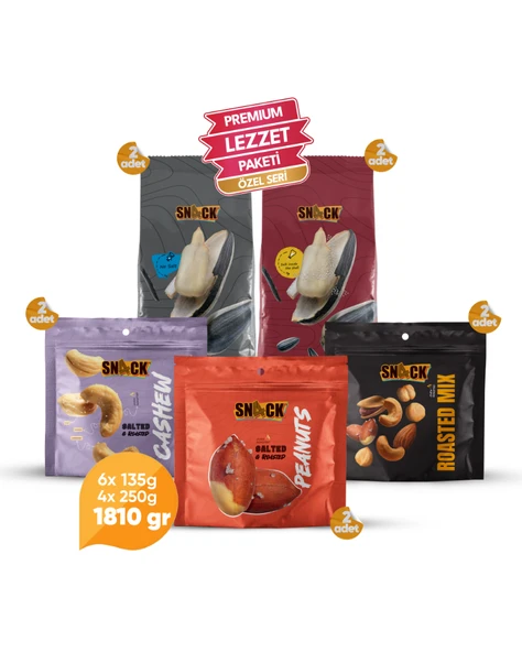 Snack Ofis Atıştırmalık Paketi Karışık Kuruyemiş Kaju Yer Fıstığı Kuru Üzüm Premium Atıştırmalık Seti 900 gr ürün görseli 1