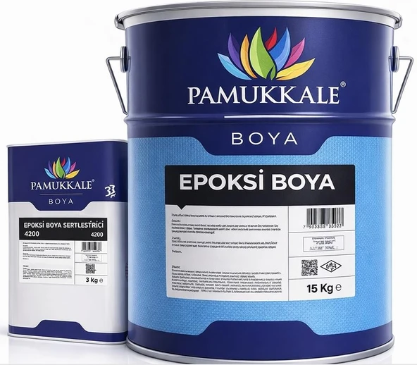 Pamukkale 4200 Epoksi Boya 18 Kg Ral 8017 Koyu Kahve ürün görseli 1