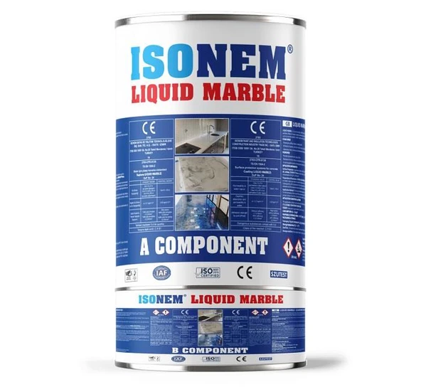 İsonem Liquid Marble Sıvı Mermer Tezgah ve Zemin Kaplaması 2.5 Kg ürün görseli 1