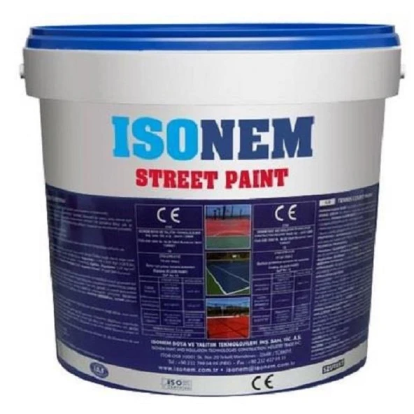 İsonem Street Paint Asfalt Ve Beton Zemin Boyası 10 Kg Beyaz ürün görseli 1