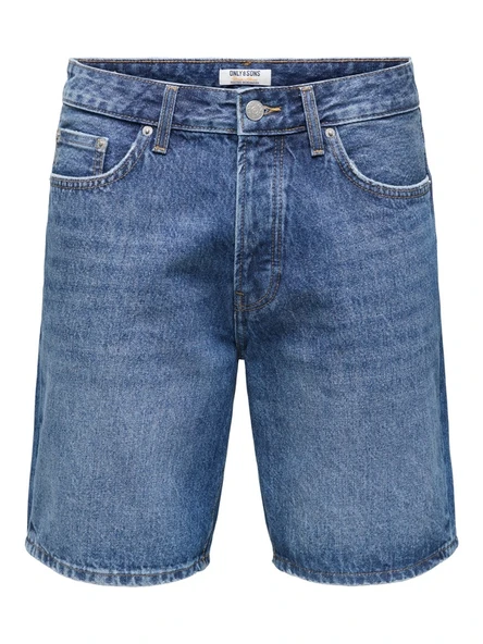 Only & Sons   ONSEDGE DB 3223 TAI DNM SHORTS Erkek Mavi Şort - 22033223 ürün görseli 1