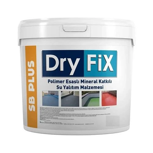 DryFix Sb Plus Polimer Esaslı Su Yalıtım Malzemesi 18 Kg Beyaz ürün görseli 1