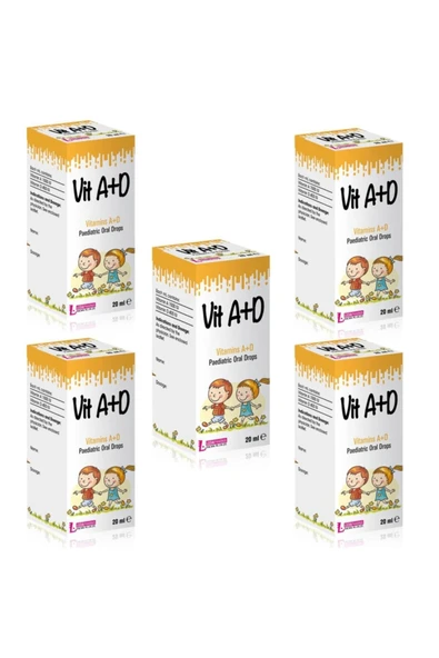LEDAPHARMA LEDAPHARMA Ledavit Vit A+d Vitamins A+d Pediatric Oral Drops 20ml X5 Adet ürün görseli 1