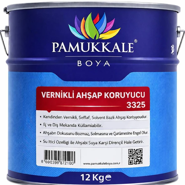 Pamukkale Ahşap Koruyucu Vernikli 12 Kg Açık Meşe ürün görseli 1