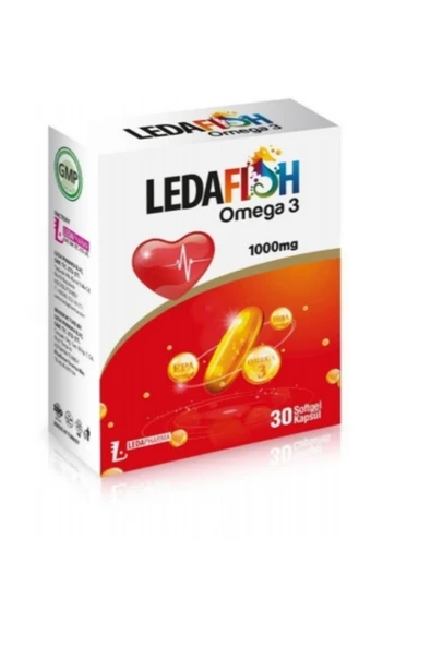 LEDAPHARMA LEDAPHARMA Leda Fish Omega 3 Kapsül Balık Yağı Gıda Takviyesi Beyin Geliştirici ürün görseli 1