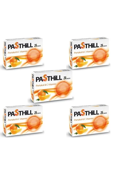 LEDAPHARMA LEDAPHARMA Pasthill Portakal Vitamin C  Pastil X5 Adet ürün görseli 1