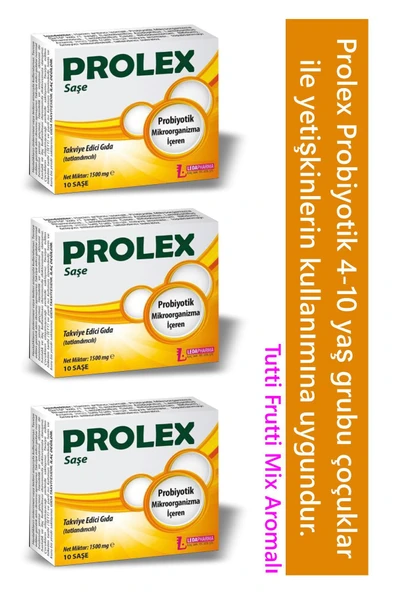 LEDAFARMA LEDAFARMA Ledapharma Prolex Probiyotik 10 Şase 3 Kutu ürün görseli 1