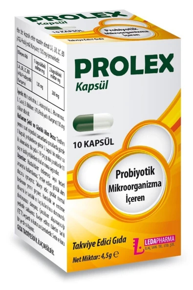 LEDAPHARMA LEDAPHARMA Prolex Probiyotik 10 Kapsül ürün görseli 1