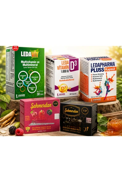LEDAPHARMA LEDAPHARMA PLUSS 30KP VE VİTAMİNLER ürün görseli 1