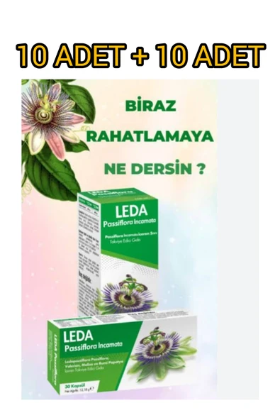 LEDAPHARMA LEDAPHARMA PASİFLORA ŞURUP & PASİFLORA 30 KAPSÜL 10X10 ADET - Resim 4