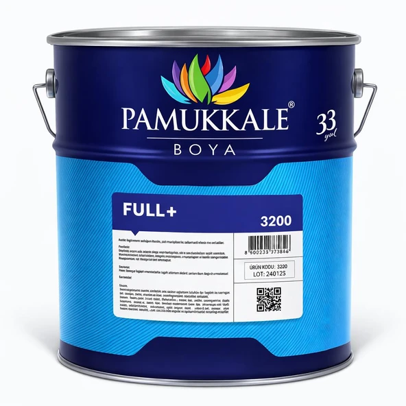 Pamukkale Full+ Kendinden Astarlı Pas Önleyici Son Kat Boya 15 Lt Beyaz ürün görseli 1