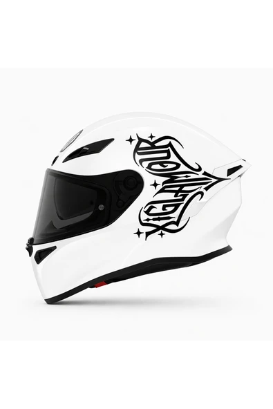 STCKRCO Ixglamour "Cazibe" Kask Stickerı | Motor Kask Yanı Sticker | Ixglamour Motosiklet Sticker | Ixglamour Sticker Siyah ürün görseli 1