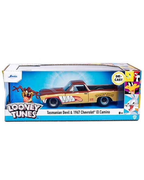 Jada Looney Tunes Tasmanya Canavarı Figürü ve 1967 Chevrolet El Camino 35130 ürün görseli 1
