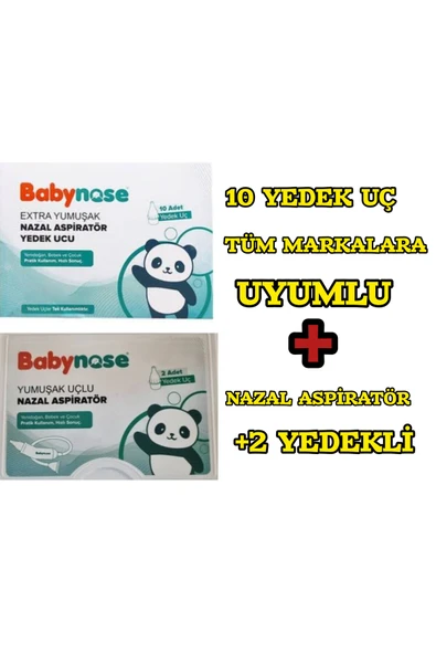 BABY'NESS BABY'NESS BABY NOSE NAZAL ASPİRATÖR + 10 YEDEK UÇ ürün görseli 1