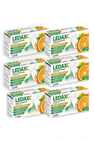 LEDAPHARMA LEDAPHARMA Ledaxc Vitamin C Ve Çinko Içeren 30 Saşe 6 Adet ürün görseli 1